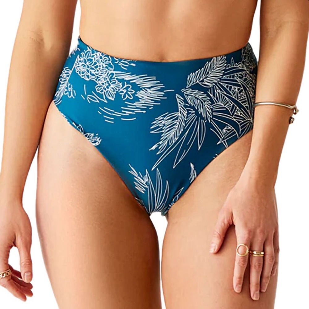 Carve Designs Blue Floral Bikini Bottom
